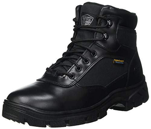 Skechers Wascana Benen, Zapatos de Trabajo Hombre, Black, 42 EU