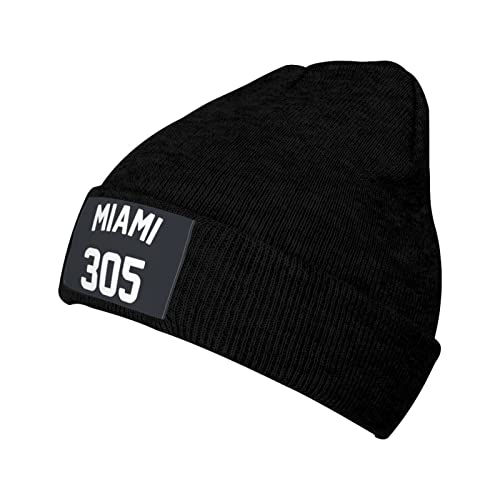 956 Gorro Térmico Miami 305 Gorro Suave Gorro De Invierno Largo Diseño Clásico Correr Hat para Moto, Deporte, Mujer