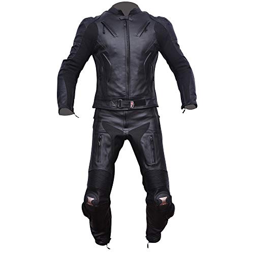 COMPILO Mono de moto cuero 2 Piezas CM-1073 (3XL (58))