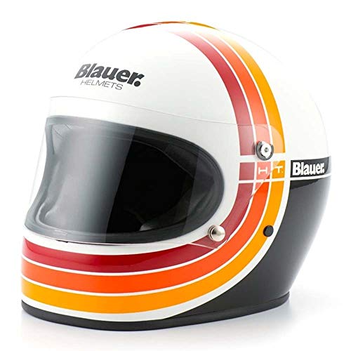 Blauer USA Blauer 80's-Casco, Adultos Unisex, Blanco, Medium