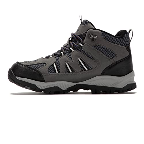 Hi-Tec Alpha Pro Vent Mid WP Grey/Blue UK9, Botas para Senderismo Hombre, Gris, Azul, 43 EU