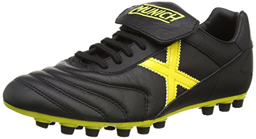 Munich Mundial U25, Botas de fútbol Unisex Adulto, Negro (Black/Yellow), 41