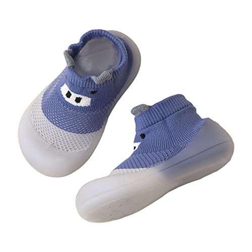 LZPCarra Sandalias para bebé niño 22 verano infantil niña niño zapatos sandalias con fondo plano no slio, encaje semiabierto, transpirable y suave botas de montar para niños niñas, 8 azul., 22.5 EU