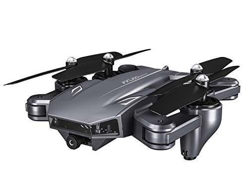 InnJoo - Dron - IJ-BLACKEYE 4K 2-BLK - Plegable - Cámara Integrada - 20 mínutos de Vuelo - Control Desde App - Negro