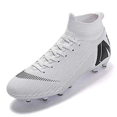 Botas de Fútbol para Hombre Spike Zapatillas de Fútbol Profesionales High-Top Atletismo Training Zapatos de Fútbol