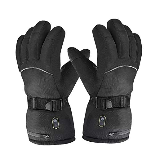 LRX Guantes Calefactables Moto Guantes eléctricos calefactables 7.4V Guantes 2200MAH batería Recargable a Prueba de Viento de Invierno for el esquí de la Motocicleta Vespa Ciclismo Montar