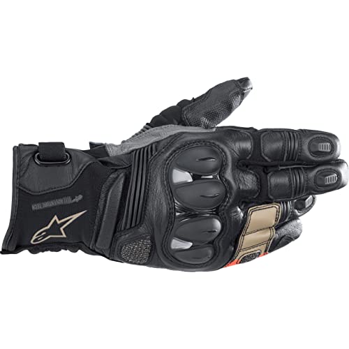 Alpinestars Belize V2 Drystar Guante de Motocicleta (Black/Sand,M)