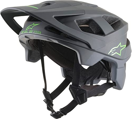 Alpinestar Casco S Vector Pro Oscuro Gris frío Mate, Unisex, Atom Dark Gray Cool, L