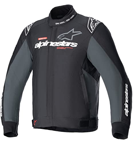 Alpinestars Monza Sport Chaqueta textil de motocicleta (Black/Grey,M)