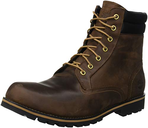 Timberland Foraker 6-Inch Waterproof, Botas Chukka Hombre, Marrón Dk Brown Full Grain, 41.5 EU