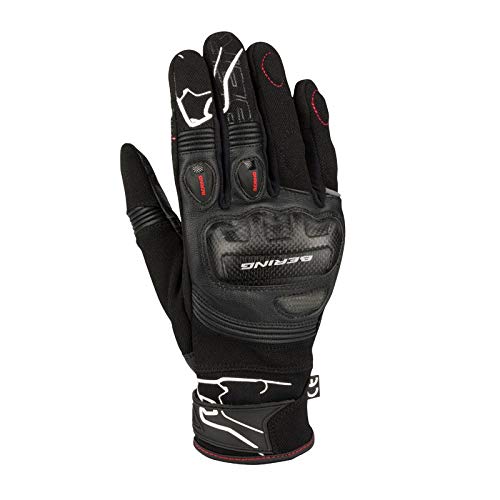 Bering Cortex - Guantes para moto, color negro