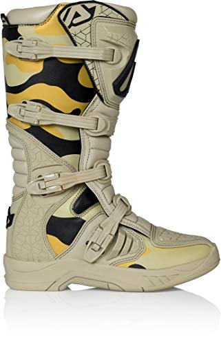 Botas Acerbis X-Team - Botas de motociclismo - Color Camuflaje/marrón - Talla 42