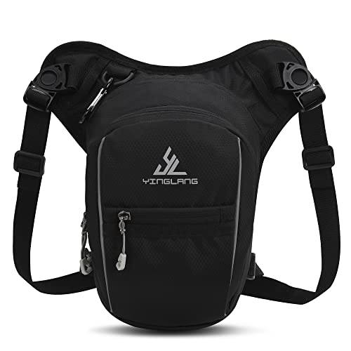 Bolsa de Pierna Riñonera Moto Pernera Impermeable Bolsa de Muslo Tactico Riñoneras Pierna Multifunción para Hombre Mujere Deporte Camping Ciclismo Trabajo Senderismo