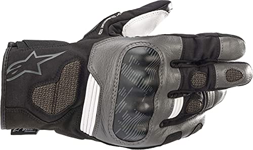 Alpinestars Corozal V2 Drystar - Guantes de Moto (Talla XL), Color Negro, Gris y Blanco