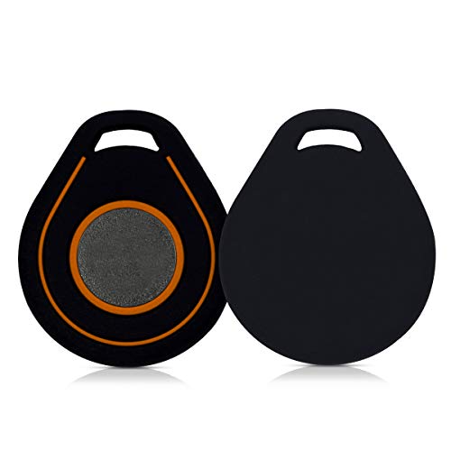 kwmobile Funda Compatible con Llave para Motocicleta Harley Davidson - Carcasa de Silicona para Llave de Moto - Cubierta en Negro/Naranja