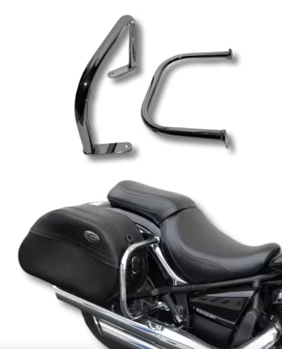 BM UK Kawasaki VN900 VN 900 Vulcan Classic - Protectores de seguridad para alforjas traseras resistentes - VN900