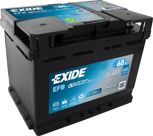 Exide EFB EL600, batería de carro, 60Ah, 540A