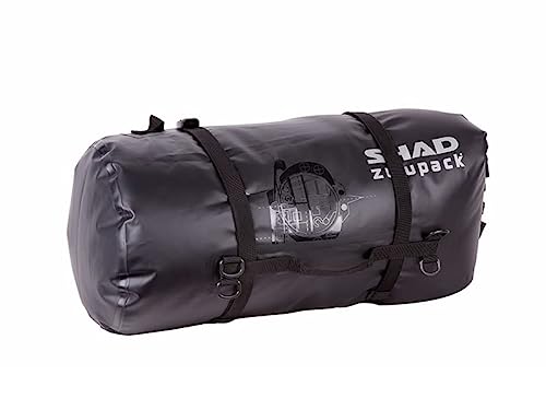 SHAD W0SB38 Rear Duffle SW38 Bolsa Blanda para Motocicleta, Resistente al Agua, Color Negro