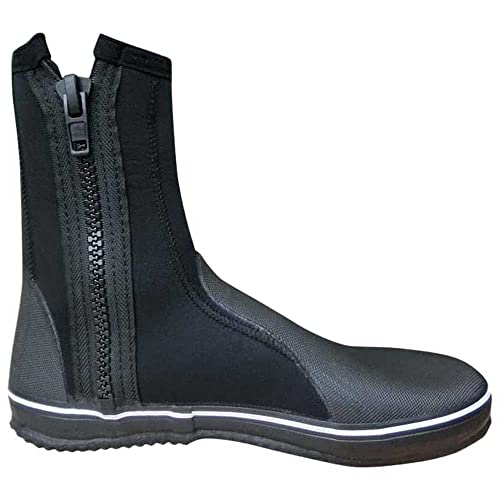 SELAND Botin con Cremallera, Bota de Neopreno Unisex Adulto, Negro, 47 EU