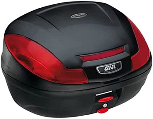 Givi E470N Simply III Monolock Baúl con Placa y Cover Negro Mate, Carga Máxima 3 Kg