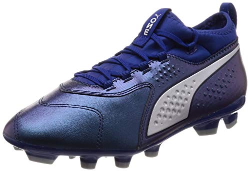 Puma One 3 HG Hombre Botas de fútbol Piel-Blue-41