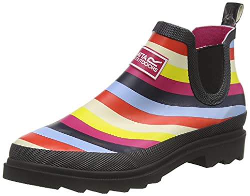 REGATTA Lady Harper, Botas de Lluvia Mujer, Multi Stripe, 38 EU