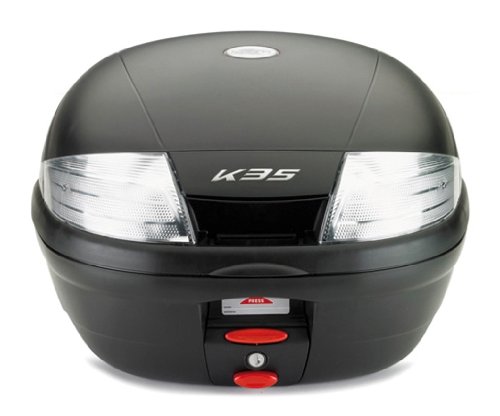 GIVI K35NT Monolock Baúl, 35 litros de Volumen, con Reflectores Transparentes, 3 Kg de Carga, Negro, U