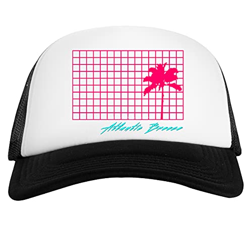 Atlantic Breeze 1980s Gorra De Béisbol Unisex Blanca Negra White Black Baseball Cap