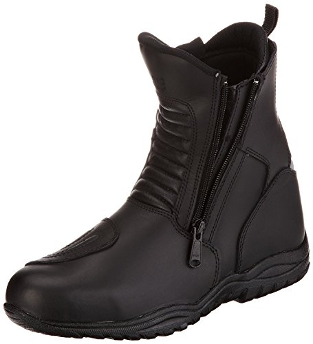 Protectwear Botas de Moto de Media Altura, Negro, Talla 43