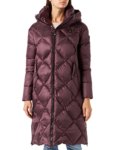 Blauer Impermeable/Trench Largo Acolchado Pluma Chamarra Alternativa, 771rl Vinaccia INT. Rosa Cameo Oscuro, M para Mujer