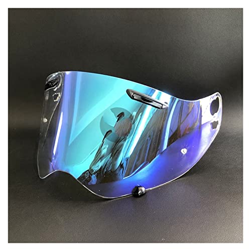 Lente de Visera para Casco de Motocicleta, Visera para Casco Compatible con Cascos de Motocicleta A-RAI compatibles (Azul Revo)