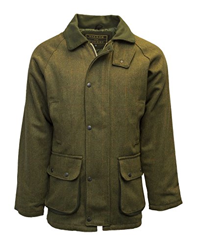 Walker and Hawkes - Chaqueta de Tweed para Hombre - Abrigo Inspirado en la hípica y la Caza - Salvia Oscuro - 5XL