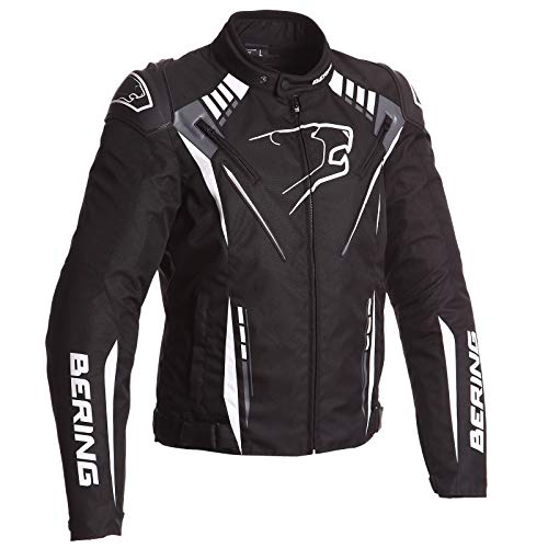 Bering Chaqueta moto PRIMO-R Negro/Blanco, Negro/Blanco, 3XL