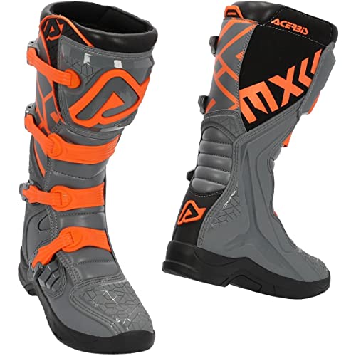 Acerbis Botas X-Team, Hombres, Grey Orange, 43 EU