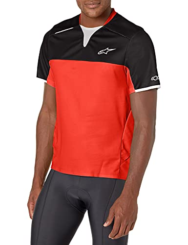 Alpinestars Punto Fluido Camisa, Negro Y Rojo, XL Unisex