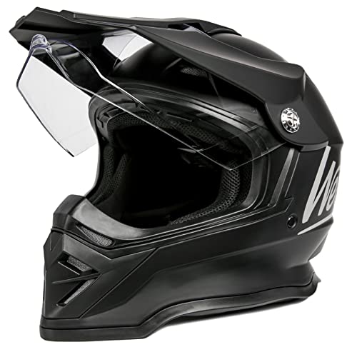 Casco Moto Westt Cross Full Face MTB Enduro Quad Casco Motocross Hombre Casco Mujer con Doble Visera, certificación ECE Dot… (XL (59-60 cm))