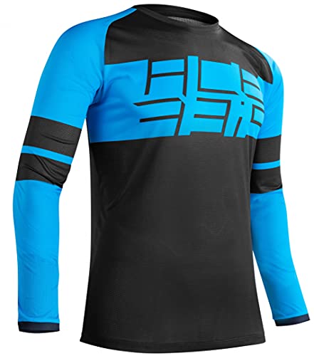 ACERBIS 0023909.316.070 Maillot de Ciclismo de Manga Larga Speeder Negro, 3XL, Unisex-Adult, Talla Unica