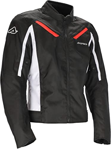 Acerbis X-Mat Chaqueta textil de motocicleta (Black/Red,XXL)