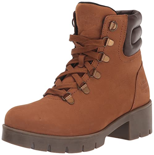 HARLEY-DAVIDSON FOOTWEAR Botas de motocicleta Trawood para mujer, Marr n, 42 EU