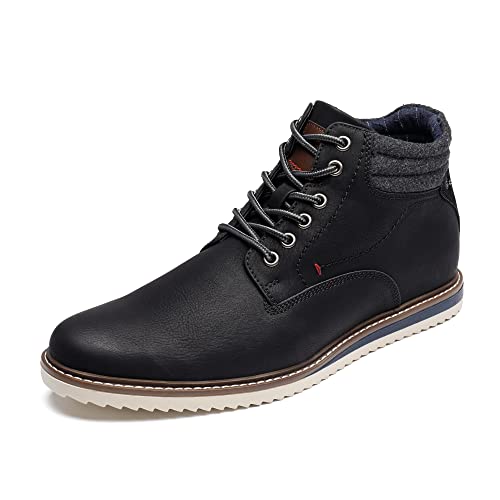 Bruno Marc Botas de Moda Hombre Botines Hombre Clasicos Moto Botas NEGRO SBBO227M-E Talla 42 (EUR)