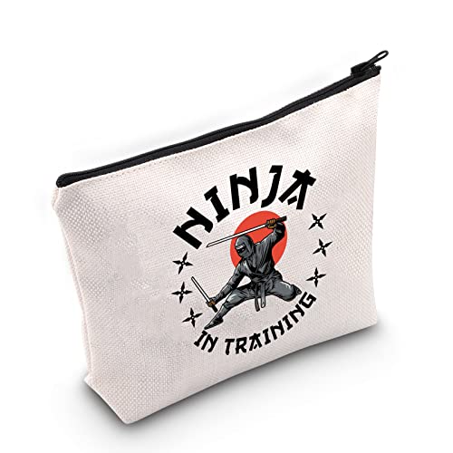 WZMPA Ninja Fans Cosméticos Bolsa de maquillaje Ninja Girl Ninja Fighter Regalo Ninja En Entrenamiento Maquillaje Cremallera Bolsa Ninja Mercancía, Ninja en Formación