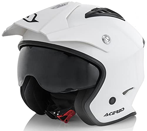 Casco Jet Cortaviento, Blanco, Talla M