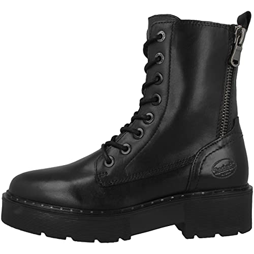 Dockers by Gerli 45at202, Botas Militar Mujer, Negro (Schwarz 100), 38 EU