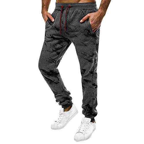 Générique Pantalones Militares Hombre Pantalones Deportivos para Correr para Hombre, Pantalones de chándal de Lana Sueltos con cordón en la Cintura Suelta y Bolsillo Botas Hombre (GY2, XL)