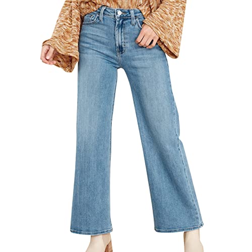 Jeans CláSicos para Mujer Pantalones Tallas Grandes Mujer Online Pantalones Jeans Sueltos Pantalon Corto Blanco Mujer Pantalones Mujer Cintura EláStica Mujeres con Jeans Y Botas Pantalon Pierna