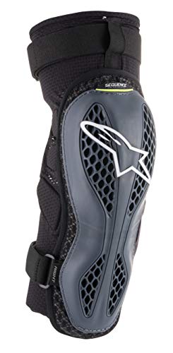 Alpinestars Protectores de rodilla unisex para adultos, color antracita/amarillo Sm/Md (multicolor, talla única)