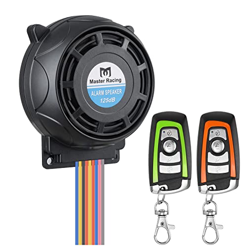 Rupse Inalámbrico Alarma Moto, Antirrobo Moto Alarma con Sistema de Control Remoto Dual a Prueba de Agua,Alarma Antirrobo de Seguridad Alarmas para Motos sin Instalacion (Rojo Verde)