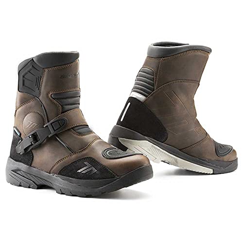 BOTAS DE MOTO DE LA MARCA SEVENTY DEGREES UNISEX HOMOLOGADAS SD-BA5 ADVENTURE UNISEX MARRÓN 47