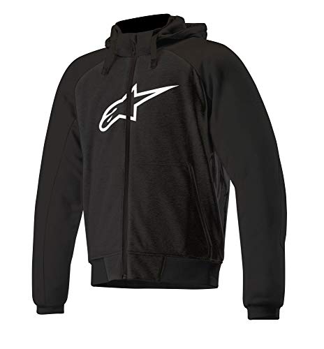 Alpinestars Chaqueta moto Chrome Sport Hoodie Black, Negro/Anthracite, XL