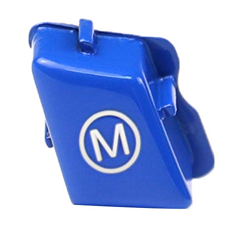 Porfeet Cubierta del Interruptor De Modo M, Volante Cubierta del Botón del Interruptor De Modo M Compatible con BM-W Serie 3 E90 E92 E93 M3 07-13 Azul